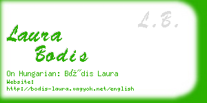 laura bodis business card